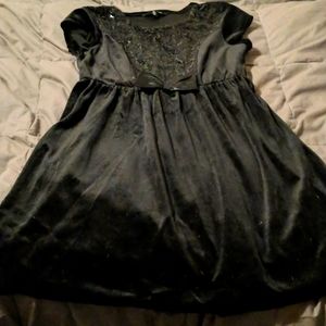 George blk velvet dress sz lrg 10/12